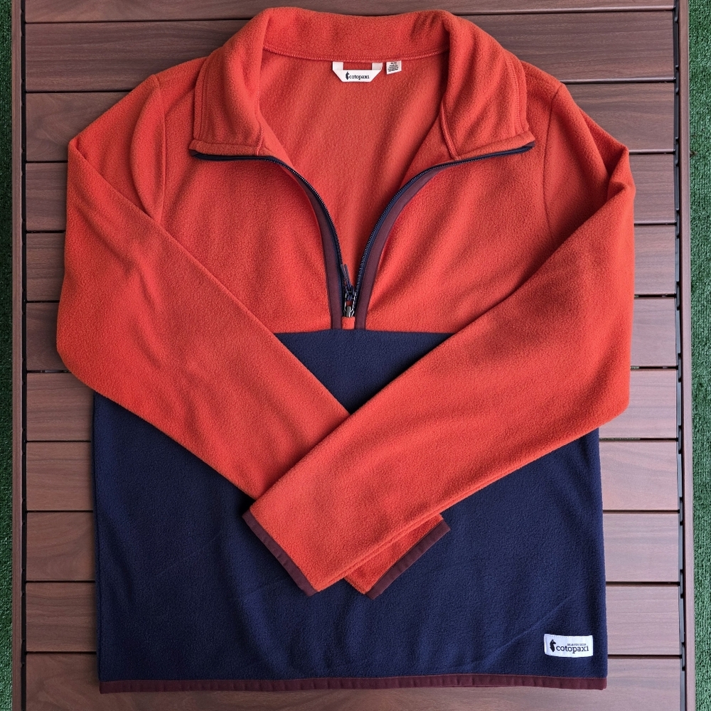 Cotopaxi Men's Canyon/Maritime Amado 1/2-Zip Fleece Pullover Size Medium